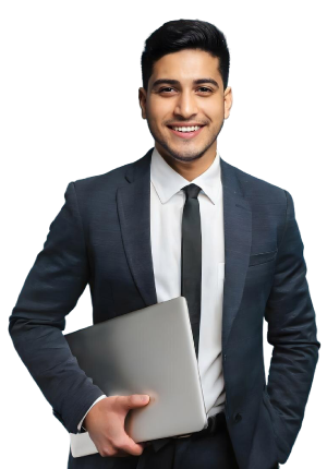 Man with laptop