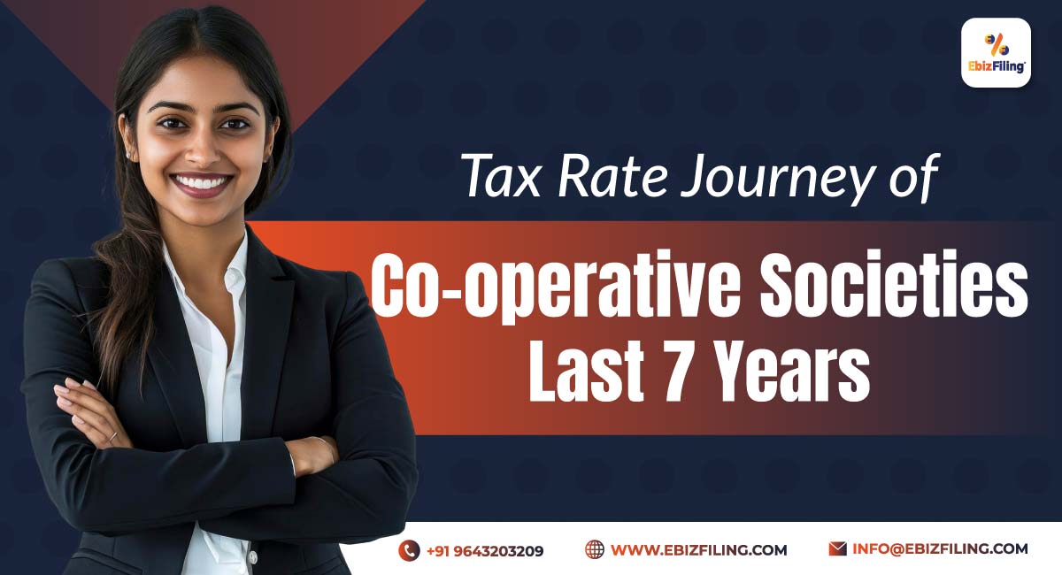 Tax Rate Journey of Co-operative Societies Last 7 Years