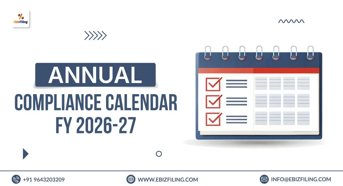 Compliance Calendar FY 2026-27 with important tax and filing due dates