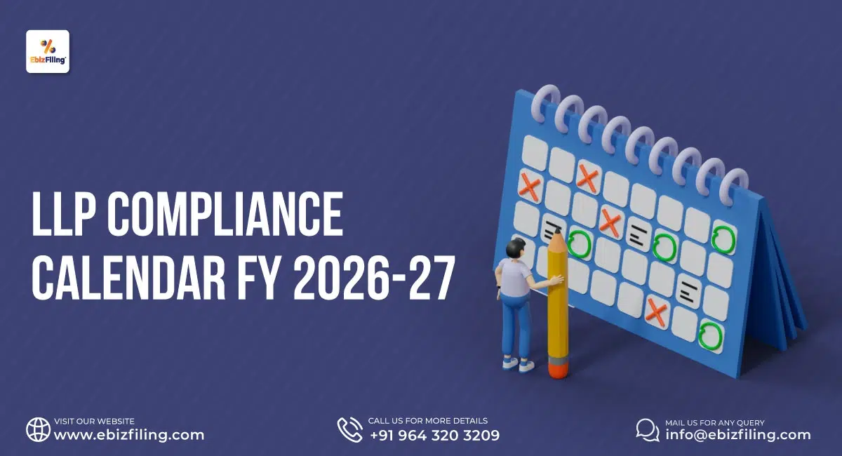 LLP Compliance Calendar FY 2026-27 with key filing and compliance due dates