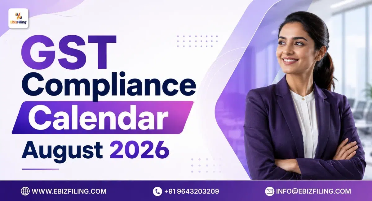 Key GST return filing and compliance due dates for August 2026