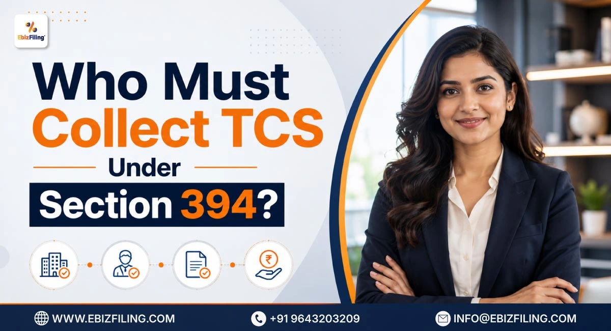 Entities responsible for collecting TCS under Section 394