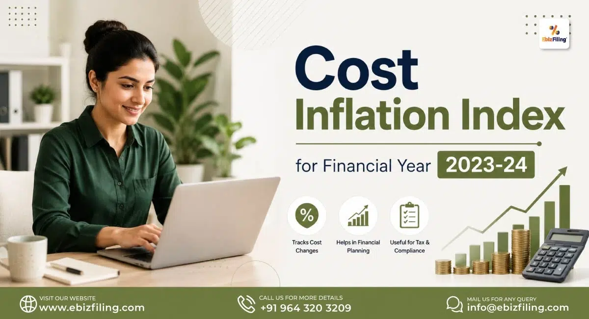 Cost Inflation Index for FY 2023-24 under Income Tax