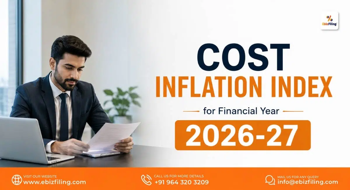 Cost Inflation Index for FY 2026-27 under Income Tax