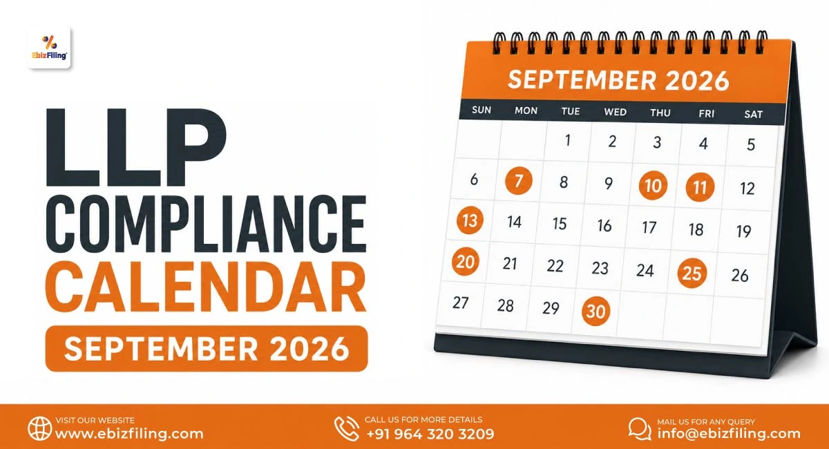 LLP compliance calendar for September 2026
