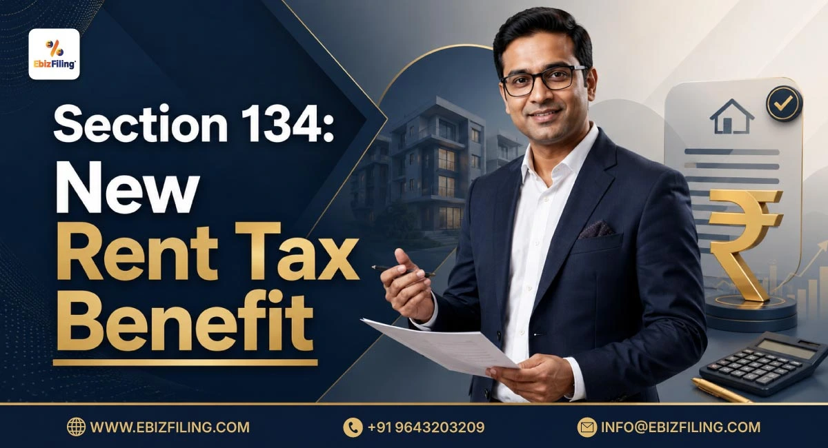 Tax benefits on rent paid under Section 134 of the Income Tax Act
