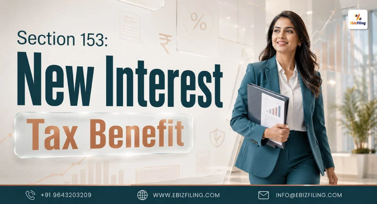 Tax benefits on eligible savings account interest under Section 153