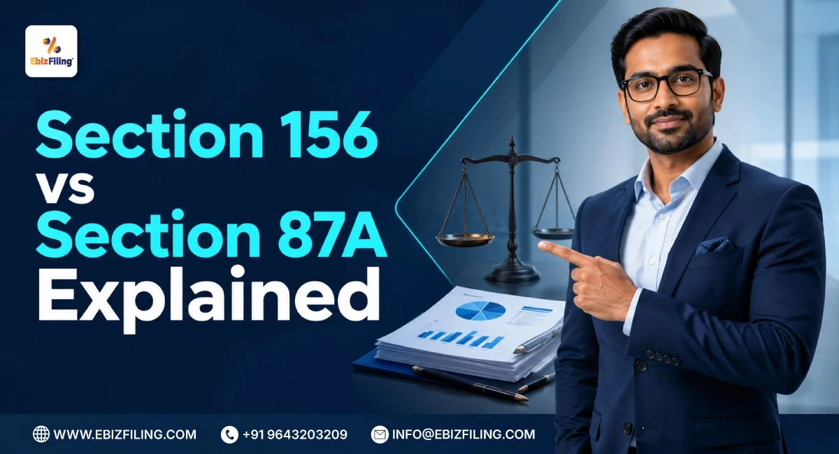 Section 156 vs Section 87A rebate comparison under Income Tax