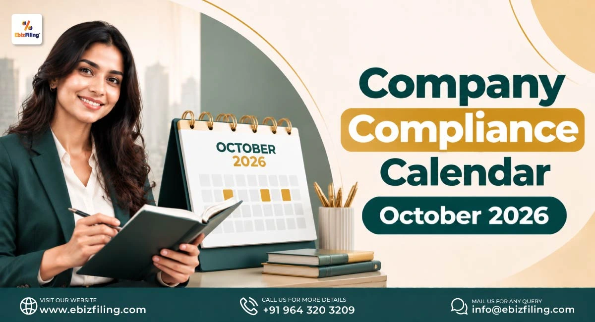 Company compliance calendar for October 2026 and key filing dates