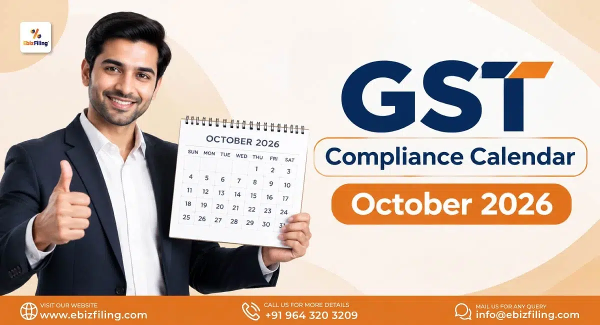 GST compliance calendar for October 2026 and key due dates