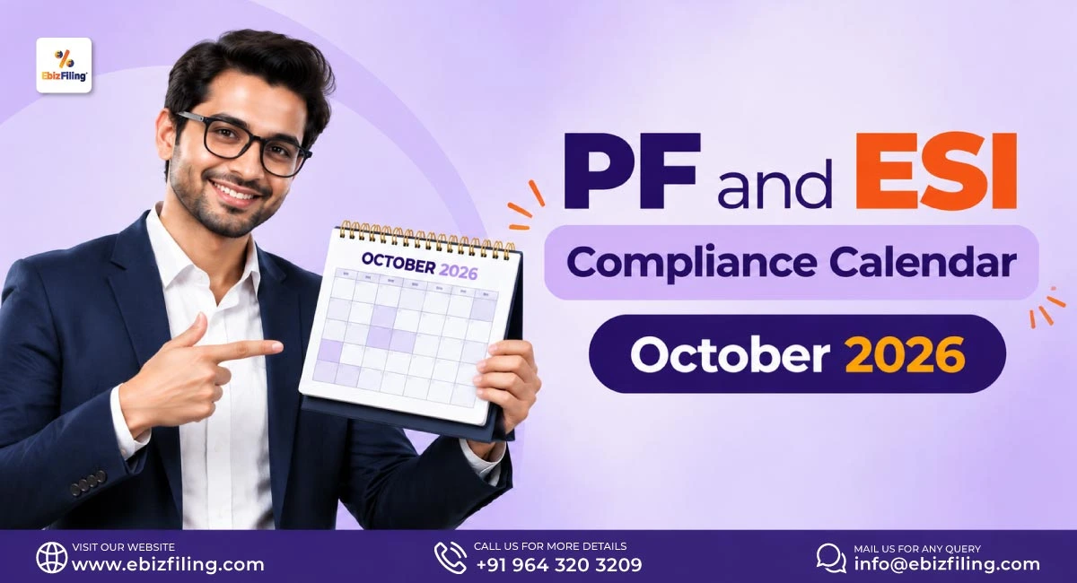 PF and ESI compliance calendar for October 2026