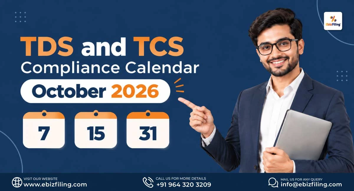 TDS and TCS compliance calendar for October 2026