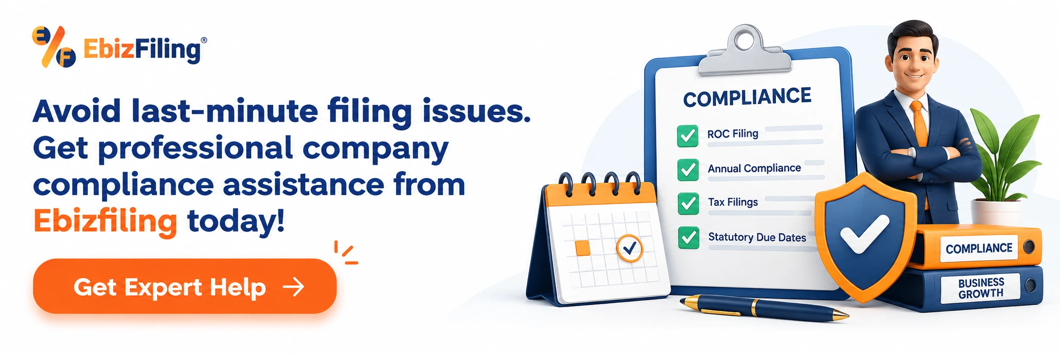 Company Compliance Calendar November 2026 banner for annual filing and statutory compliance support