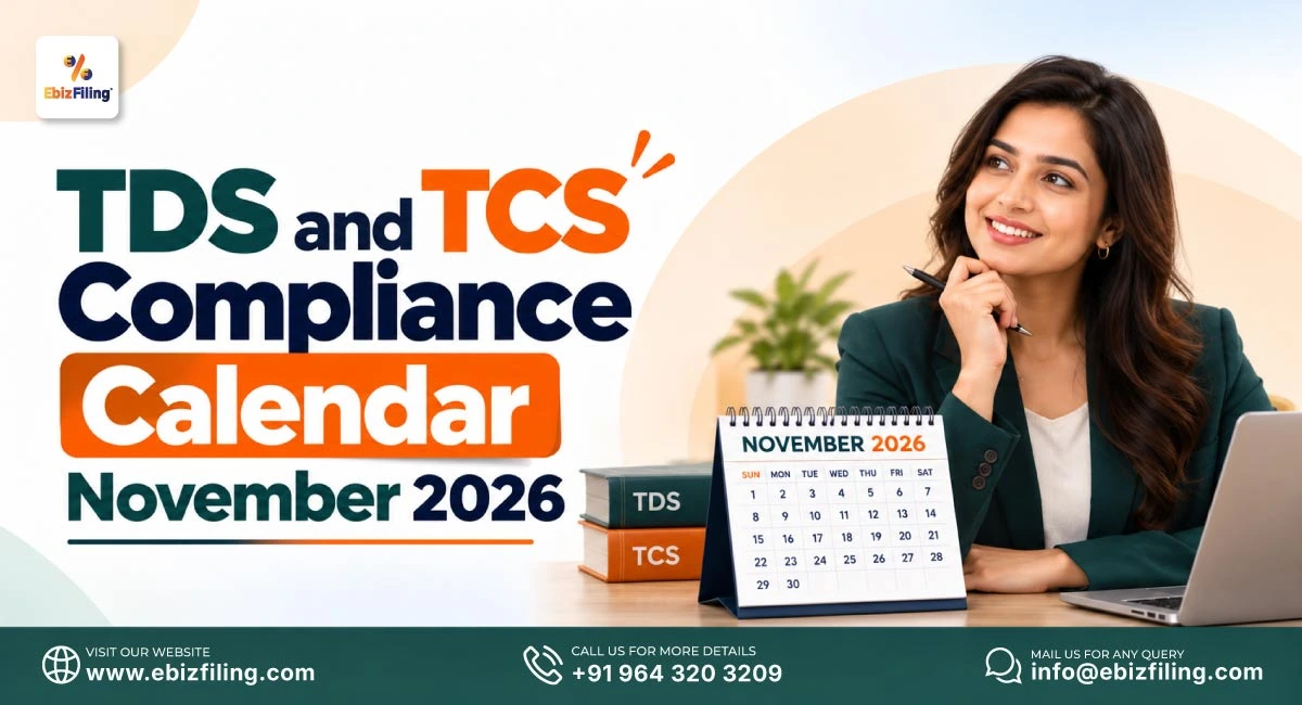 TDS and TCS compliance calendar for November 2026 with key due dates